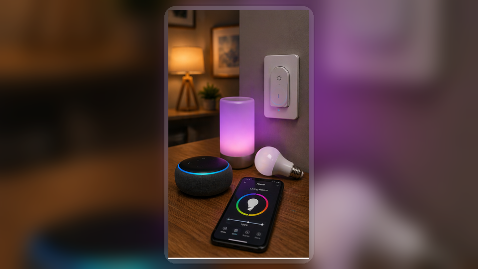 Smart home lighting buying area.