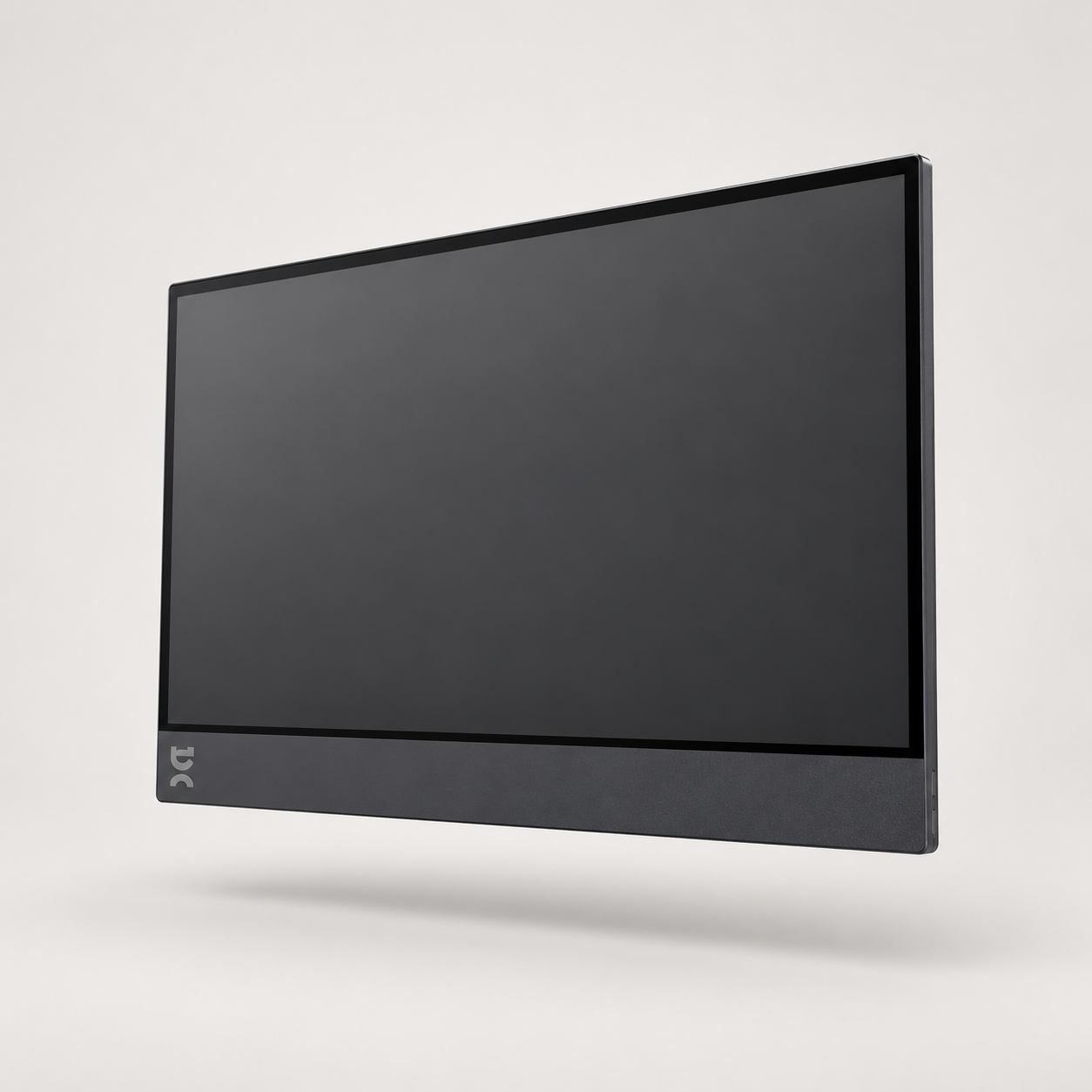 Editorial illustration of espresso Display 15 Touch, 15.6-inch touchscreen in dark finish; visible model recognition only, not a technical or complete-pack diagram.