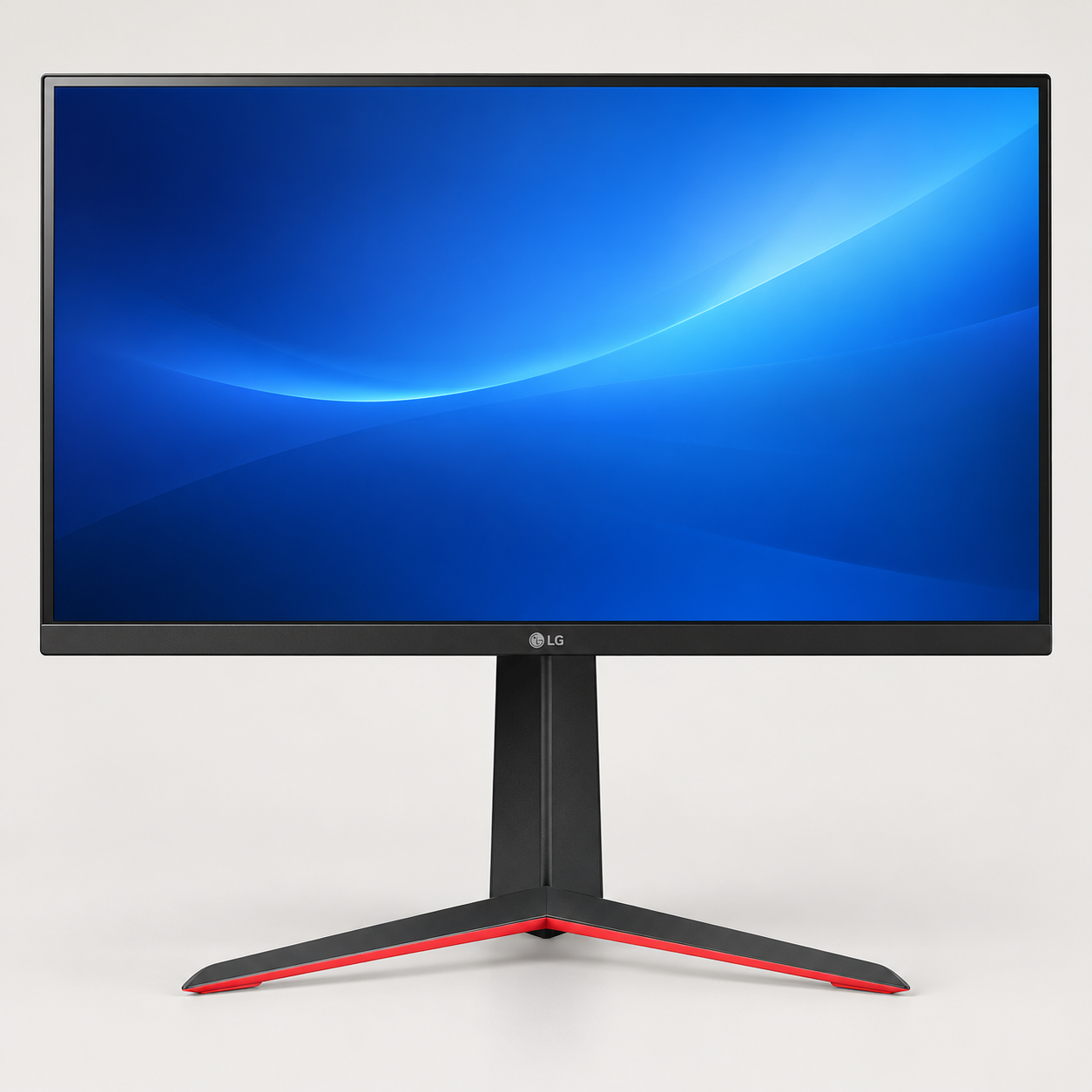 Editorial illustration of LG 27GP850-B 27-inch QHD Gaming Monitor; visible model recognition only, not a technical or complete-pack diagram.