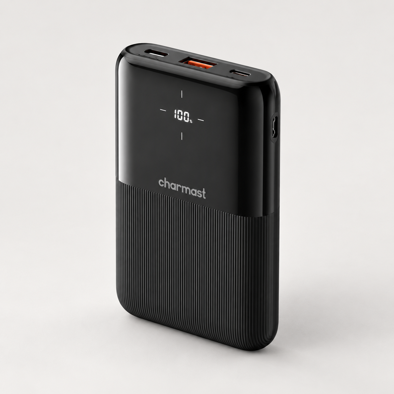 Editorial illustration of Charmast 10000mAh Mini Power Bank; visible model recognition only, not a technical or complete-pack diagram.