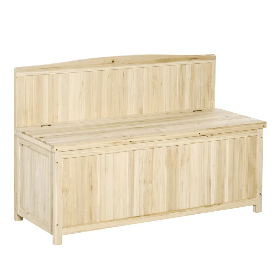 Outsunny Wood Storage Bench 84B-460 exact official product image