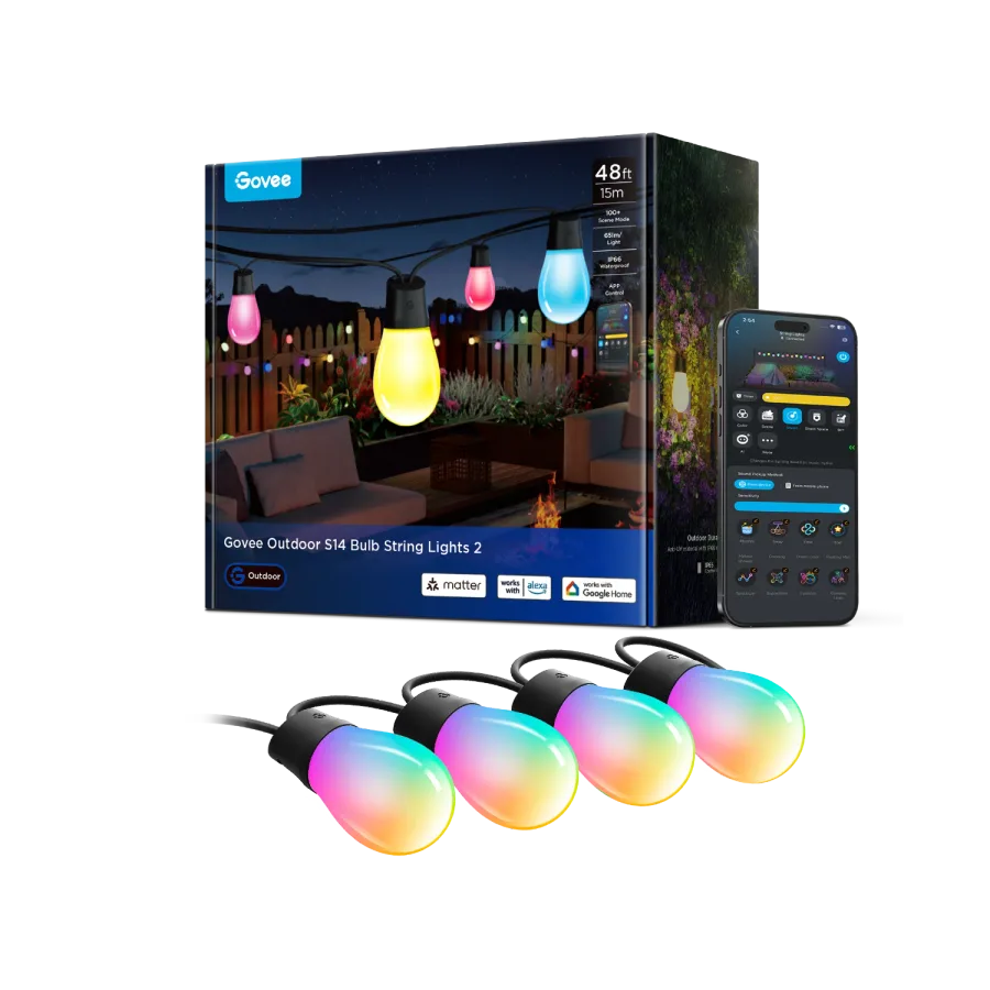 Govee Smart Outdoor S14 Bulb String Lights 2 exact official product image