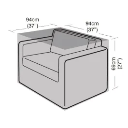 Garland Large Armchair Cover Black exact official product image