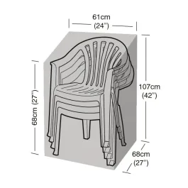 Garland Stacking Chair Cover Black exact official product image