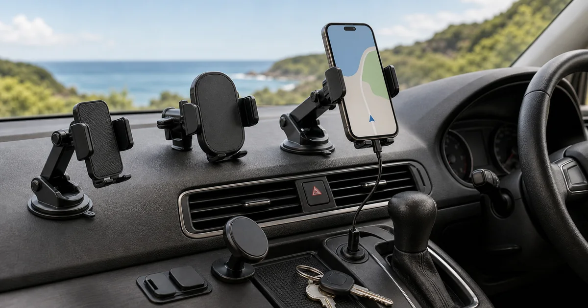 Best Car Phone Mounts for Holiday Rental Cars in the UK (2026) shortlist card image.