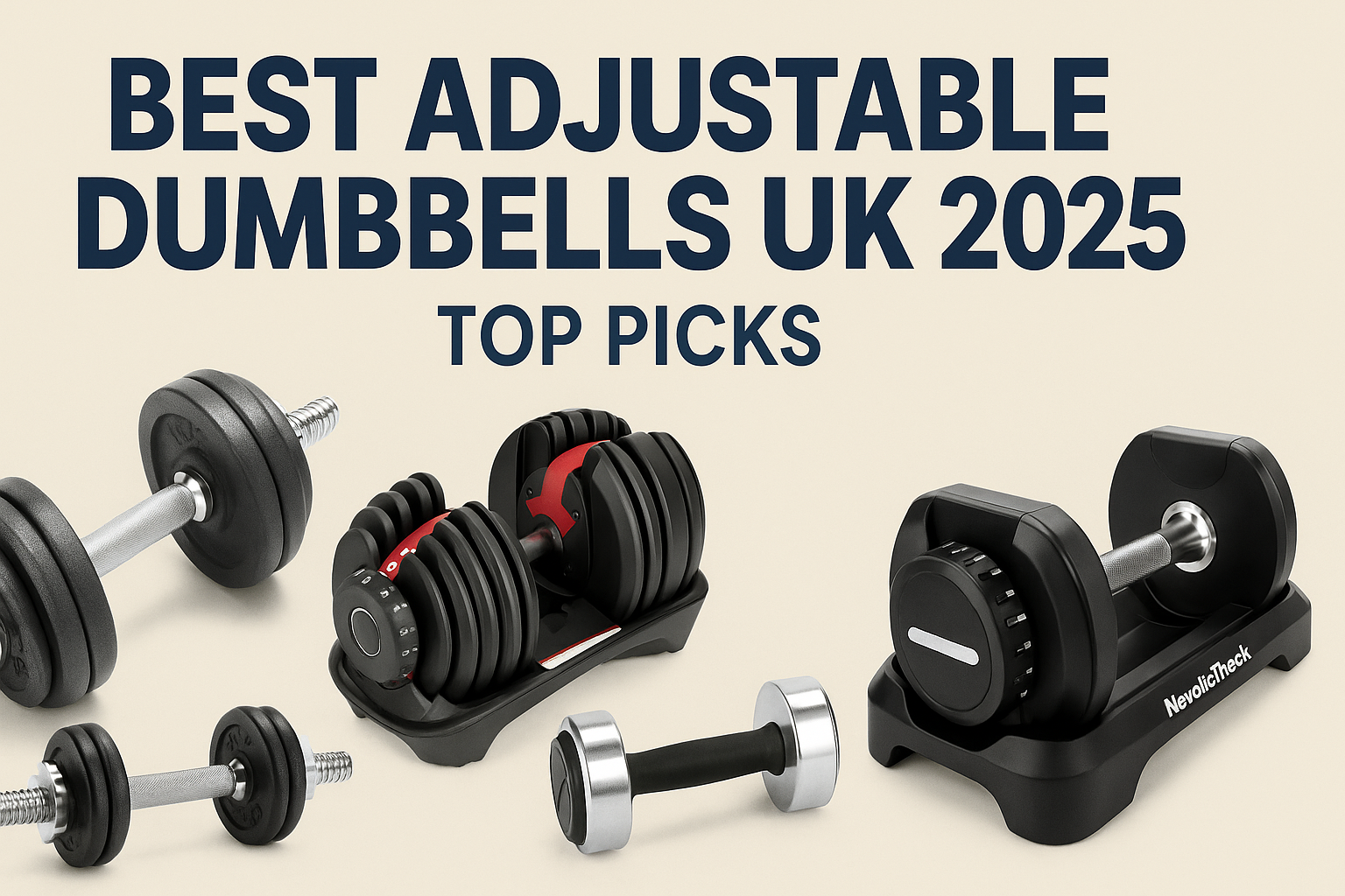 Four types of adjustable dumbbells for home workouts in 2025